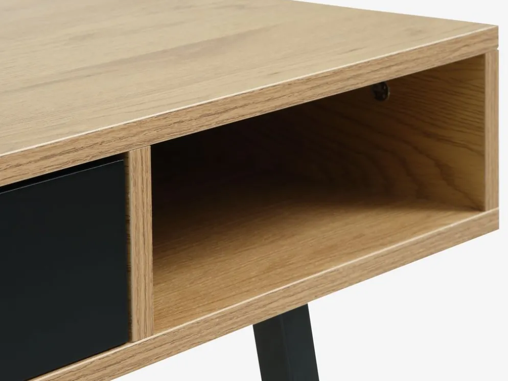 ABBETVEDEscritorio ABBETVED 48x120 color roble natural/negro
