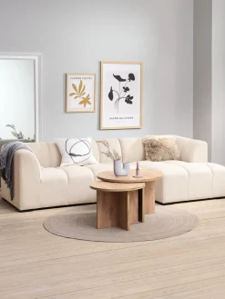 ALLESESofá ALLESE chaise longue izquierda tela beis