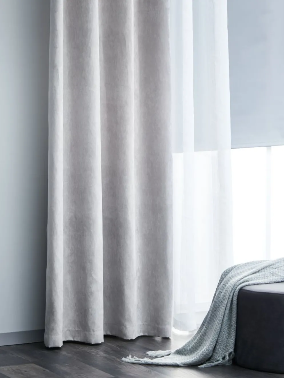 ANTENCortina ANTEN 1x140x300 gris claro