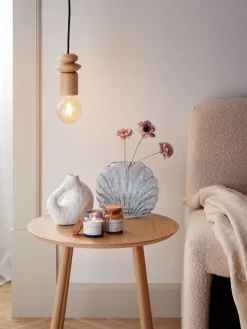 ASMINDLámpara de techo ASMIND Ø8xA13cm madera