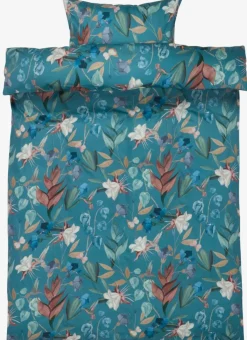 BERTHAPLUSJuego funda nórdica satén BERTHA 155x220 azul