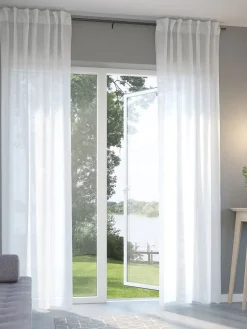 BOLMENCortina BOLMEN 1x140x300 ondulada blanco crudo