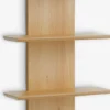 BORUMEstante de pared BORUM 4 estantes color roble natural