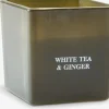 EGONVela aromática EGON A8xL8xA8cm cristal verde oliva