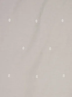 ELLIEGOLDJuego funda nórdica ELLIE 155x220 gris claro con bordado