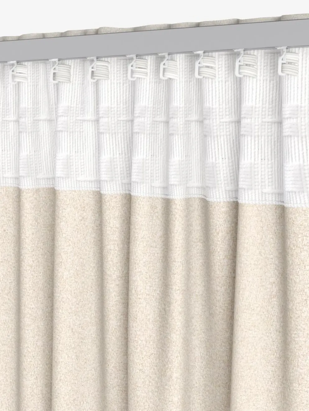 ERKENCortina ERKEN 1x140x245 blanco crudo
