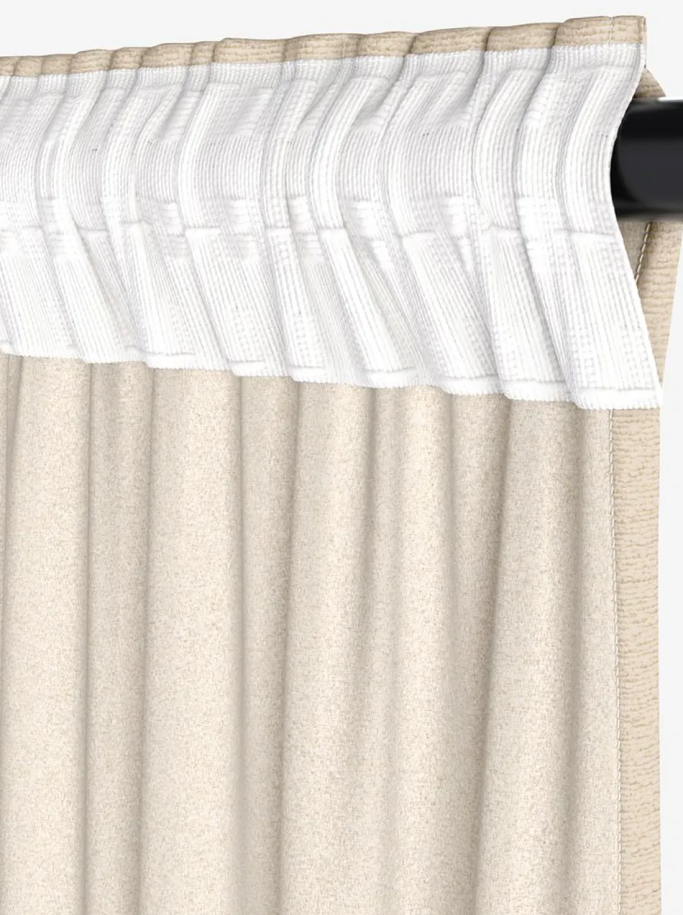 ERKENCortina ERKEN 1x140x245 blanco crudo
