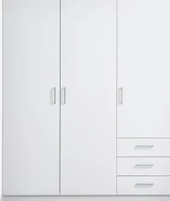 FANDRUPArmario FANDRUP 145x176 3 puertas 3 cajones blanco