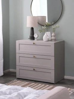 FRAMLEVCómoda FRAMLEV 3 cajones gris