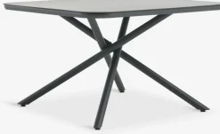 GOTHENBURG + HEMSEDALMesa GOTHENBURG L120 gris + 4 sillas HEMSEDAL negro
