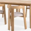 HARESKOV + BOVRUPMesa HARESKOV L200 roble natural + 4 sillas BOVRUP roble