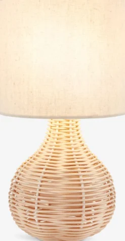 HELMERLámpara de mesa HELMER Ø17xA32cm natural