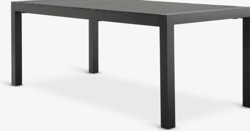 HESTEHAVE + LOMMAMesa HESTEHAVE L205/275 + 4 sillas LOMMA negro
