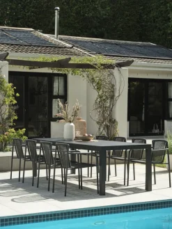 HESTEHAVEMesa de jardín HESTEHAVE A95xL205/275 negro