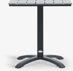 HOBRO + TAGMARKMesa HOBRO L70 gris + 2 sillas TAGMARK negro