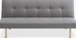 HOLSTEDSofá cama HOLSTED tela gris/natural