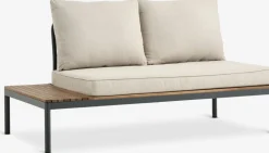 HOUConjunto jardín HOU con chaise longue 3 plazas madera dura