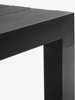 HSTEHAVE + KRISTIANSTADMesa HESTEHAVE L205/275 negro + 4 sillas KRISTIANSTAD verde