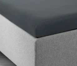 JASMINGOLDSábana ajustable topper jersey JASMIN 90x200x6-10 gris