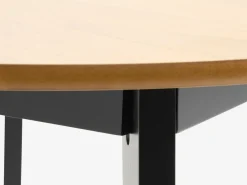 JEGINDMesa de comedor JEGIND Ø105 roble natural/negro