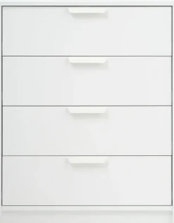 JENSLEVCómoda JENSLEV 4 cajones blanco