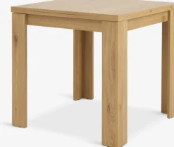 JUNGENMesa de comedor JUNGEN 80x80/160 color roble cálido