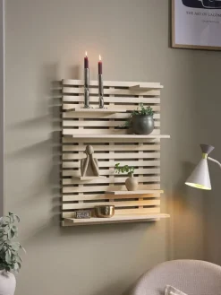 KETTINGEEstante de pared KETTINGE 6 estantes natural