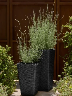 KUBBCesto de jardín KUBB A30xL30xA50 negro