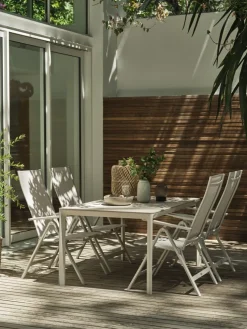KUMLAMesa de jardín KUMLA A95xL150 beis