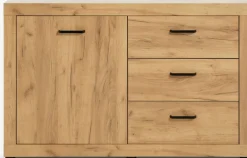 LINTRUPAparador LINTRUP 1 puerta 3 cajones roble salvaje natural