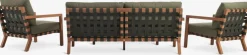 LITSBACKENConjunto muebles jardín LITSBACKEN 4,5 plazas madera dura