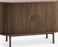 LYNGVIGAparador LYNGVIG 120cm 2 puertas persiana roble oscuro