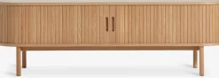 LYNGVIGMueble TV LYNGVIG 160cm 2 puertas persiana roble natural