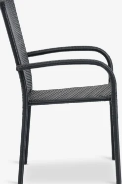 MADERUP + GUDHJEMMesa MADERUP L150 + 4 sillas GUDHJEM negro