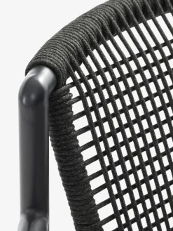 MADERUP + KRISTIANSTADMesa MADERUP L150 negro + 4 sillas KRISTIANSTAD verde