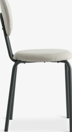 MALTSilla de comedor MALT tela arena/negro