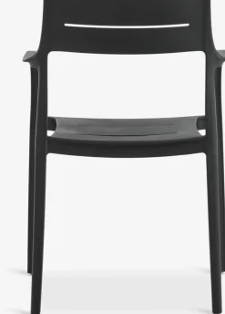MARIELYST + INGSTRUPMesa MARIELYST L205 gris + 4 sillas INGSTRUP negro