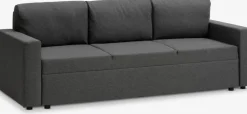 MARSLEVSofá cama MARSLEV 3 plazas tela gris oscuro