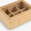 MATHIASCaja de té MATHIAS A16xL23xA9cm natural
