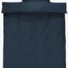 NIRAPLUSJuego funda nórdica satén NIRA 155x220 azul oscuro