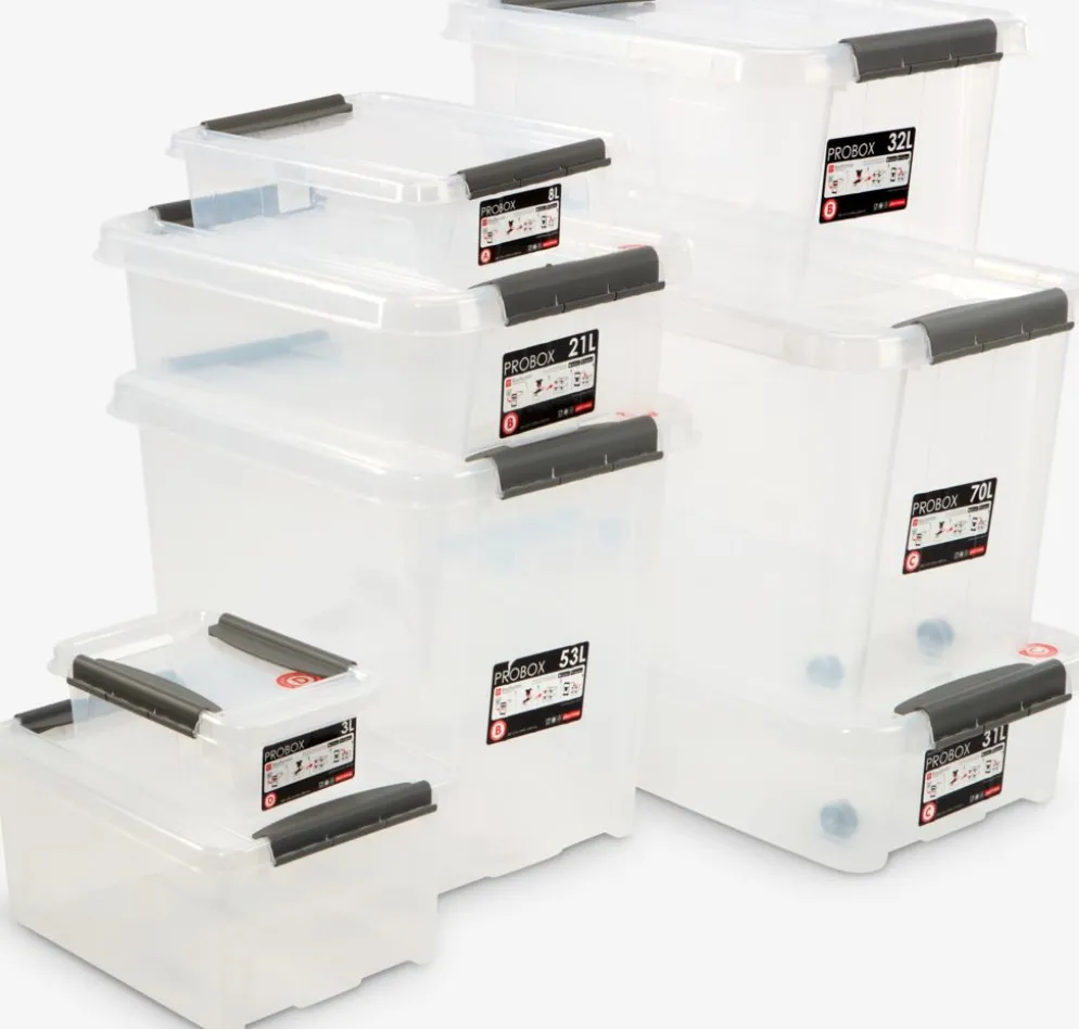 PROBOXCaja PROBOX 53L con tapa transparente