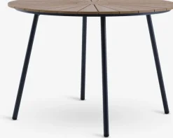 RANGSTRUP + NABEMesa RANGSTRUP Ø110 natural/negro + 4 sillas NABE negro