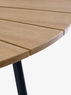 RANGSTRUP + NABEMesa RANGSTRUP Ø130 natural/negro + 4 sillas NABE negro