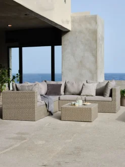 RAVNDRUPConjunto muebles jardín RAVNDRUP 5 plazas natural