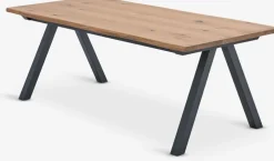SANDBYMesa de comedor SANDBY 100x210 roble natural/negro