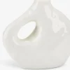 SIGFREDJarrón SIGFRED A16xL7xA14cm blanco
