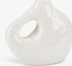 SIGFREDJarrón SIGFRED A16xL7xA14cm blanco