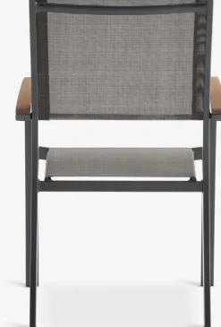 SIRDAL + SIRDALMesa SIRDAL L149 madera dura + 4 sillas SIRDAL gris