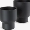 SKADEMacetero SKADE Ø16/14 negro juego de 2