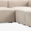 SKEJBYSofá modular SKEJBY 5 plazas rinconero tela beis